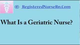 Geriatric Nursing  Geriatric Nurse Salary and Job Description [upl. by Cerelia88]