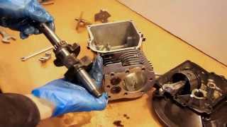 Engine Rebuild Briggs and Stratton Mower Rebuild with Narration  Part 1 [upl. by Airtened134]