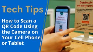 How to Scan QR code with the camera on your cell phone or tablet [upl. by Notrom]