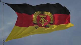 Waving flag and National Anthem of the German Democratic Republic GDR DDR [upl. by Nera]