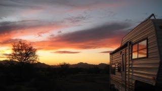 Scaddan Wash  Quartzsite Arizona  RV Camping [upl. by Sidon]