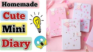 How to make a cute and mini diary  homemade cute and mini dairy make your own homemade diary [upl. by Ablem897]