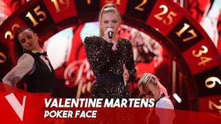 Lady Gaga – Poker face ● Valentine Martens  Lives  The Voice Belgique Saison 10 [upl. by Suoicerp]