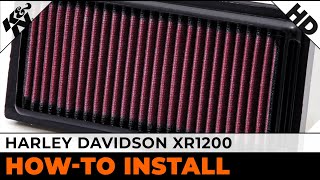 Harley Davidson XR1200 HD1208 Air Filter Installation [upl. by Joacima]