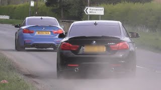 CRAZY Supercars and Modified cars leaving a car show amp Alderley Edge car spotting [upl. by Adelpho]