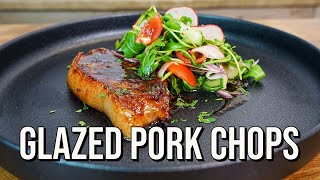 Glazed Pork Chops  Garlic Honey  How To Recipe [upl. by Tore]