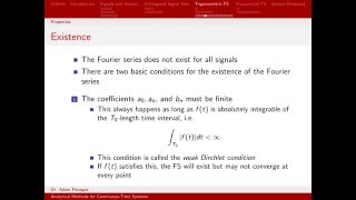 Fourier Series Properties  23 [upl. by Ahsiened726]