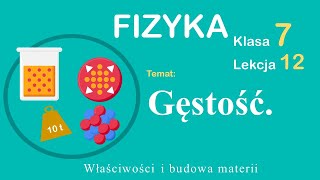 Fizyka Klasa 7 Lekcja 12 Gęstość [upl. by Luamaj]