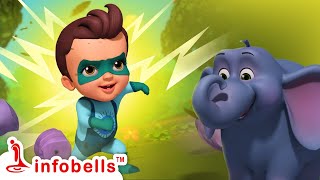 Super Chitti mattu Aane Mari Ep 01  Kannada Rhymes and Kids Shows  Infobells [upl. by Eckmann]