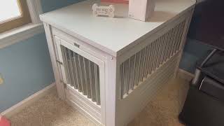 New Age Pet ecoFLEX Pet Crate End Table Review [upl. by Eizzil]