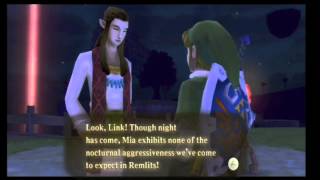 Legend of Zelda Skyward Sword HD Bonus I  Skyloft at Night [upl. by Eceertal216]