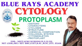 CYTOLOGY  PROTOPLASM HISTORY  CHARACTERS  CYCLOSIS  STRUCTURE  CYTOSKELETON  PROTOPLAST [upl. by Warren]