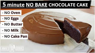 5 Minute CHOCOLATE CAKE  NO Oven  NO Pan  Easy Chocolate Cake Recipe [upl. by Farrand]