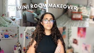 MINI ROOM MAKEOVER decluttering redecorating etc [upl. by Anaihsat]