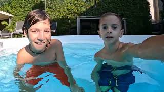 Défi Piscine 3  Partie 13  Samuel et Evan relèvent le challenge [upl. by Neltiac]