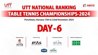 Day6 T1  Morning  UTT National Ranking Table Tennis Championship24 Panchkula  Powered by STUPA [upl. by Emelen]