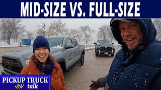 Which one is best for you Midsize or Fullsize Pickup Truck [upl. by Arykahs]