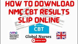 HOW TO DOWNLOAD CBT EXAM RESULT FROM PEARSON VUE WEBSITE  cbt pearsonvue nmcuk [upl. by Alsworth468]