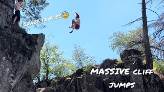 CRAZY PNW Cliff Jumping Road Trip [upl. by Itnaihc249]