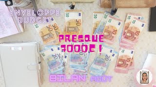 Enveloppe budget  Bilan Août et préparation Septembre [upl. by Omsoc697]