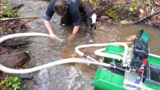 Gold prospecting gold dredging [upl. by Yanehs]