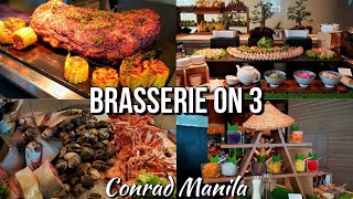 CONRAD HOTEL MANILA Brasserie On 3 Buffet [upl. by Felice]