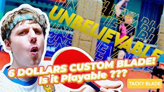 6 DOLLARS 🤑 BLADE  2 TACKY RUBBERS 😱   can beat a butterfly racket 🏓 SUB🇬🇧LG🇫🇷 [upl. by Tonkin514]