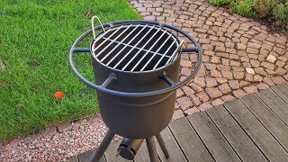 2 in 1 🔥 Feuertonne und Grill selber bauen  DIY [upl. by Eniamat]