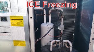 Accumulator Ice Freezing Inside CDU Pipe VRF Air Conditioner [upl. by Amal841]