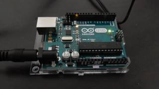 Morse Code SOS Blinking from Arduino  Arduinoからモールス信号SOS発信 [upl. by Marmaduke]