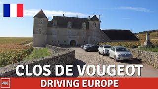 🇫🇷 Driving Europe  RomanéeConti  Clos de Vougeot 4K Vineyards of France Burgundy [upl. by Goldfarb543]