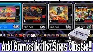 200 GAMES  How to Add Games to the SNES Classic [upl. by Maje839]