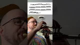 Articulation Exercise  Double tonguing trumpet trumpetplayer intheshed practice articulation [upl. by Carlina]