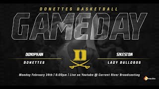 Donettes vs Sikeston Basketball [upl. by Htenay]