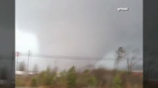 The EF3 Tornado That Hit Adairsville Georgia Up Close [upl. by Enneire]