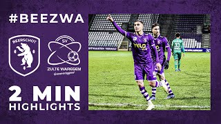 K BEERSCHOT VA 33 ZULTE WAREGEM  SEBAOUI SECURES DRAW WITH HIS FIRST GOAL FOR BEERSCHOT [upl. by Aicatsal]