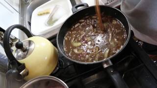 Red Wine And Onion Gravy  Cooking On The Corsican Part 16 [upl. by Annawaj]