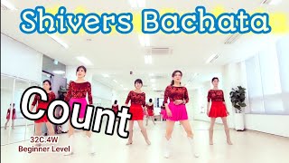 Shivers Bachata 2023 Linedance Count [upl. by Ydroj]