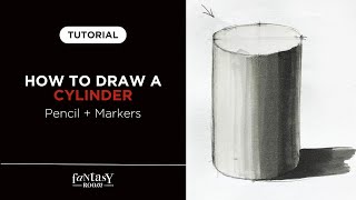 Quick Cylinder Drawing Tutorial  Easy stepbystep guide [upl. by Eeladnerb]