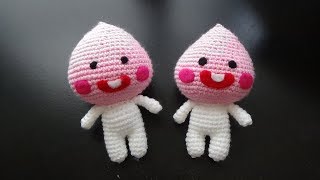 Kakao Friends  Apeach TUTORIAL  Amigurumi Pattern [upl. by Petie]