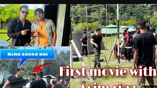 Asim riaz first movie shoot start  Asim riyaj new song  Asim riaz  Vijay Sharm asimriaz bigboss [upl. by Nelyk]