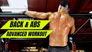 Advanced BACK amp ABS workout [upl. by Naesyar]