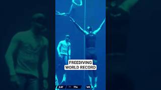 2023 FREEDIVING WORLD RECORD NO FINS freediving freedive apnea [upl. by Reiter]