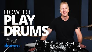 How To Play Drums Beginner Drum Lesson [upl. by Alla]