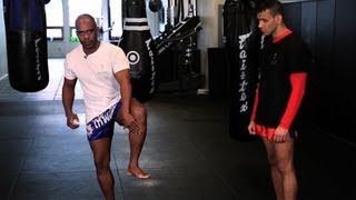 How to Check Leg Kicks in Kickboxing  Muay Thai [upl. by Ettelimay]