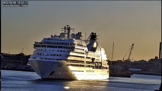 PampO Pacific Adventure leaves Sydney Imagine This is Sydney Harbour Australia LIVE Cam 20112023 [upl. by Leinoto403]