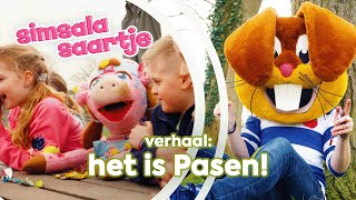 HET IS PASEN 🐰🥚  SIMSALA SAARTJE 🐽  Educatieve kleutertelevisie  Rangtelwoorden [upl. by Enirehtac]