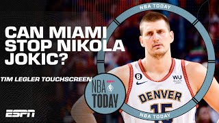 Tim Legler Touchscreen How can the Heat guard Nikola Jokic  NBA Today [upl. by Akyssej614]