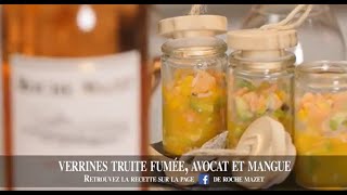 Recette de Papilles amp Pupilles  Verrines truite fumée avocat et mangue [upl. by Deehan]