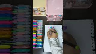 Unboxing 48 colour pen setColour pens stationery unboxing colour shorts [upl. by Outlaw809]